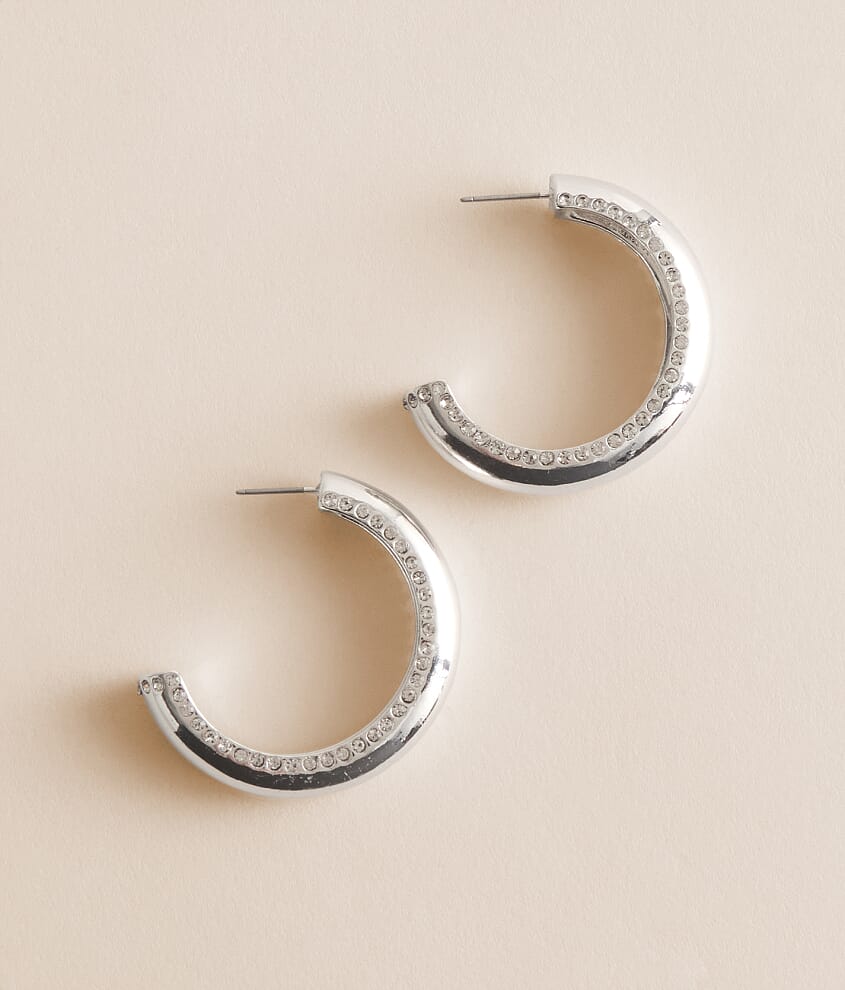 Statement Glitz Hoop Earring - thumbnail 6