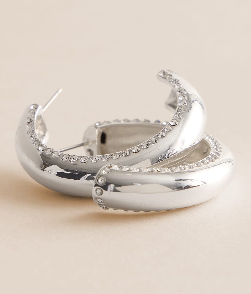 Statement Glitz Hoop Earring