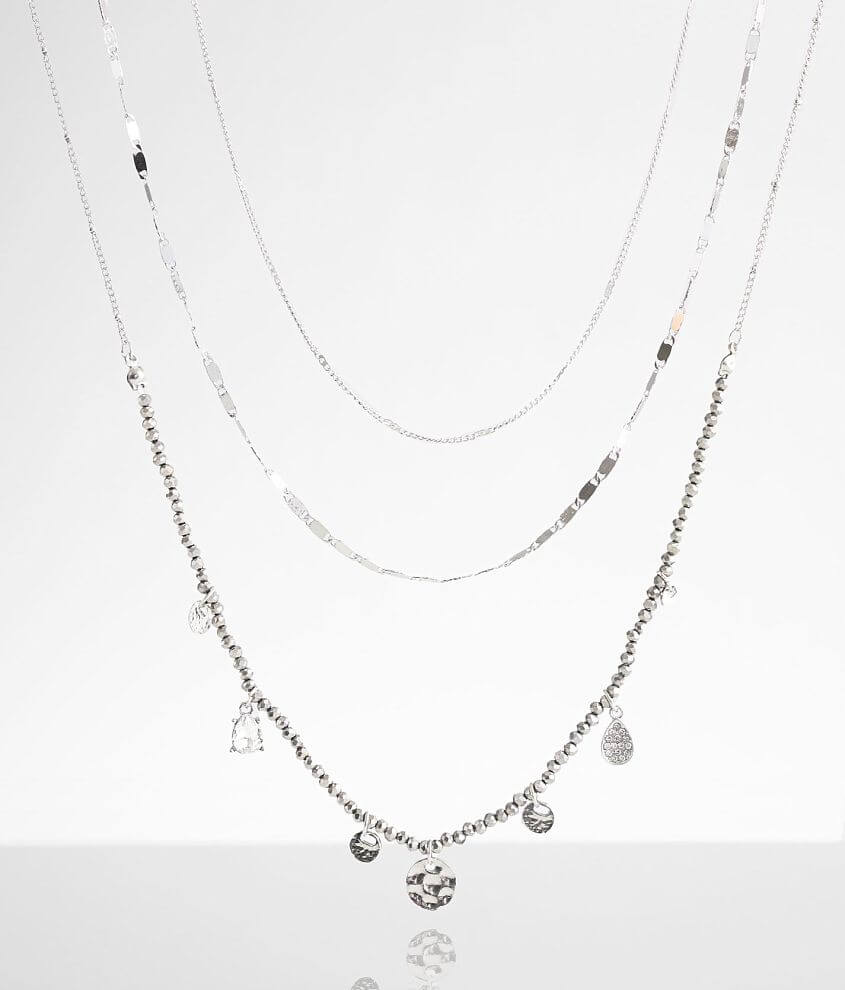 BKE 3 Pack Chain Necklace Set front view