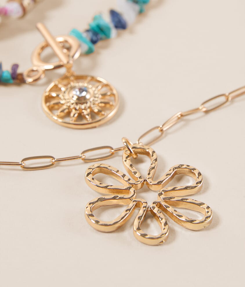 3 Pack Charm Necklace Set