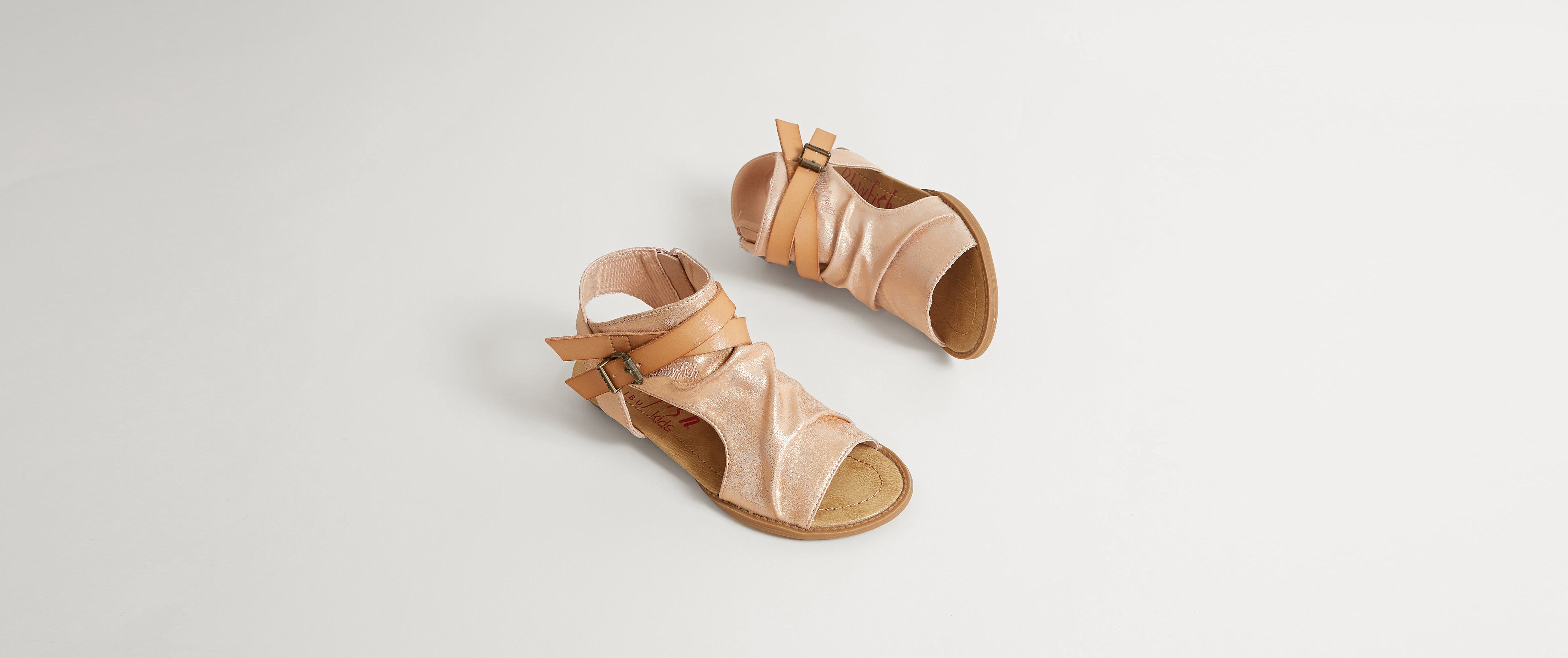 blowfish rose gold sandals