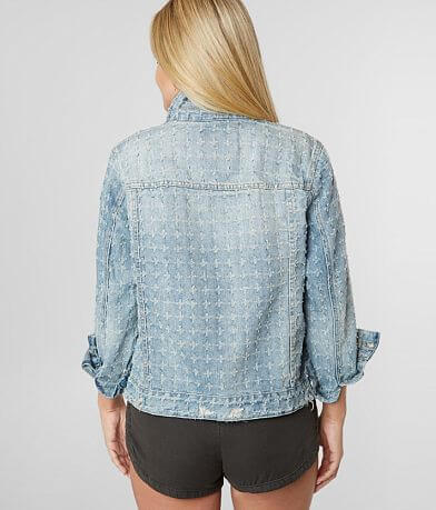 Blank NYC Destructed Denim Jacket BACK