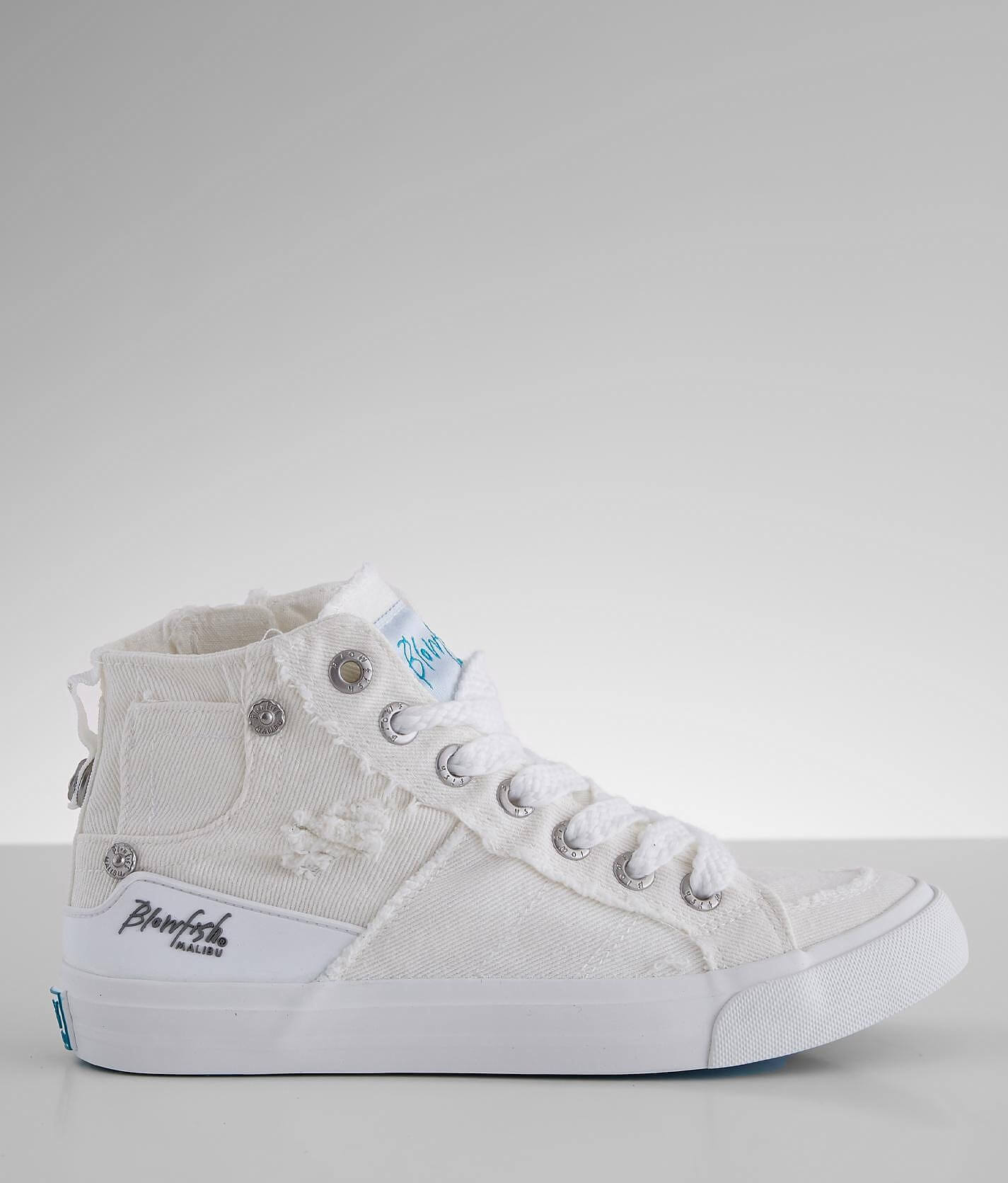 white blowfish shoes