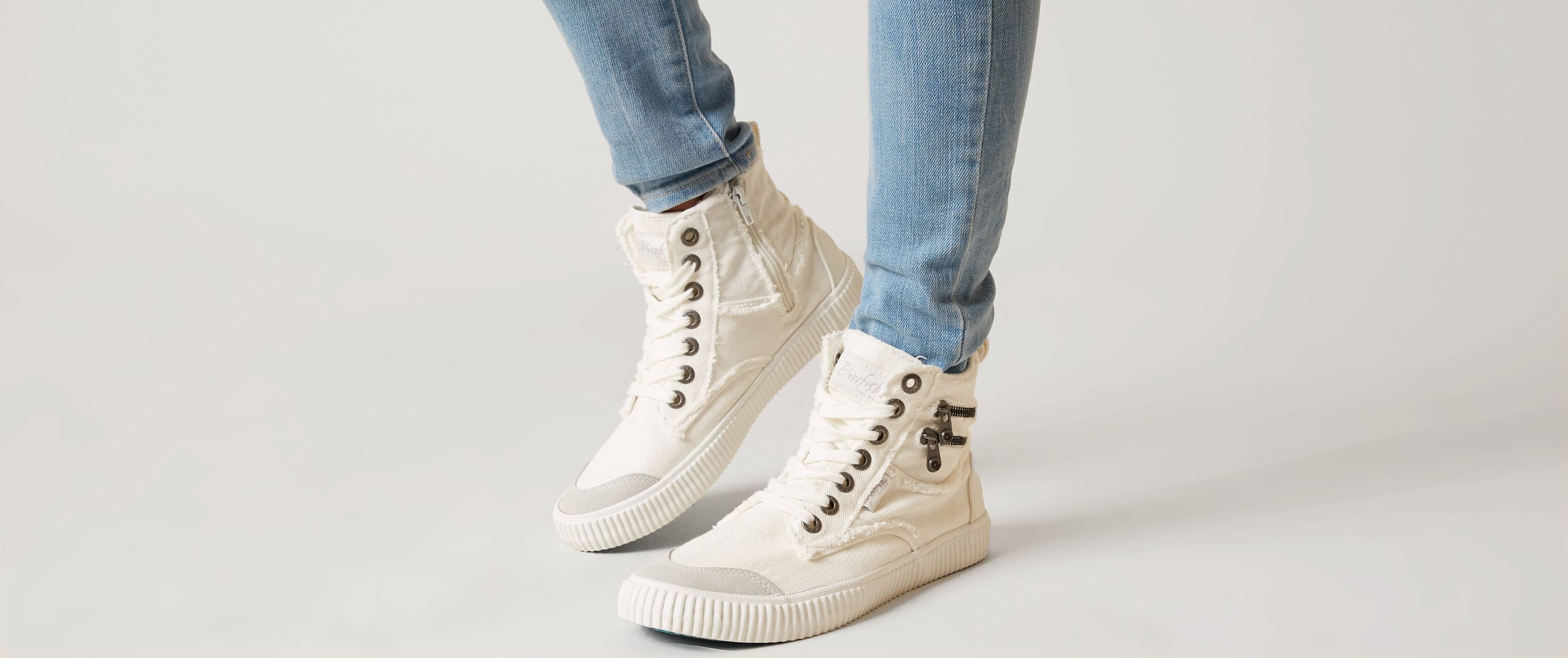 blowfish high top ribbed shoe