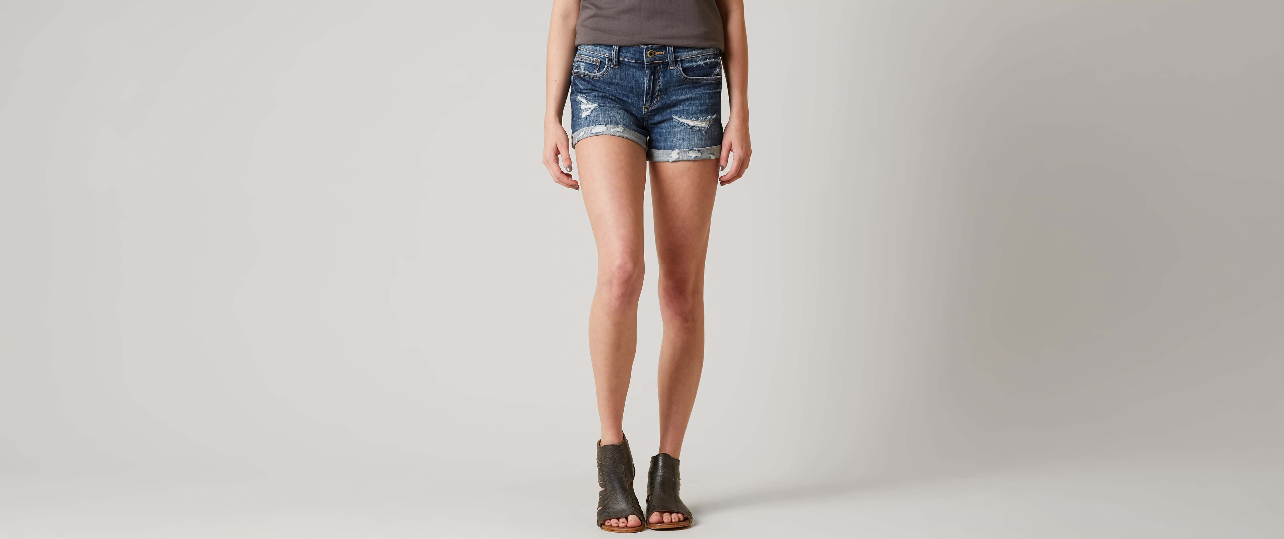 sneak peek denim shorts