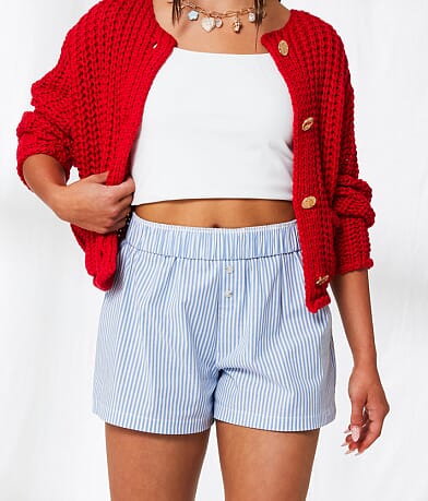 33 Coastal Striped Boxer Short front view