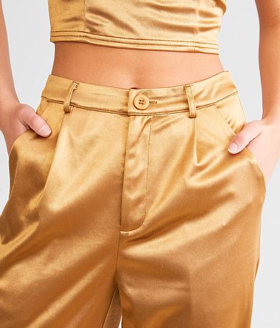 Blue Blush Metallic Wide Leg Trouser Pant misc detail 1 view