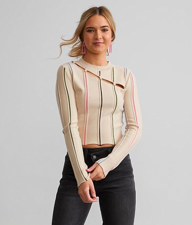 Willow & Root Ribbed Knit Sweater front view