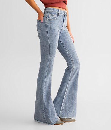 Blue B Rhinestone Ultra High Rise Flare Stretch Jean FULL_RIGHT_SIDE