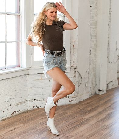 Blue B Ultra High Rise Rhinestone Fringe Short MISC_DETAIL_3