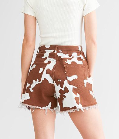 Sterling &amp; Stitch Cow Print Short BACK