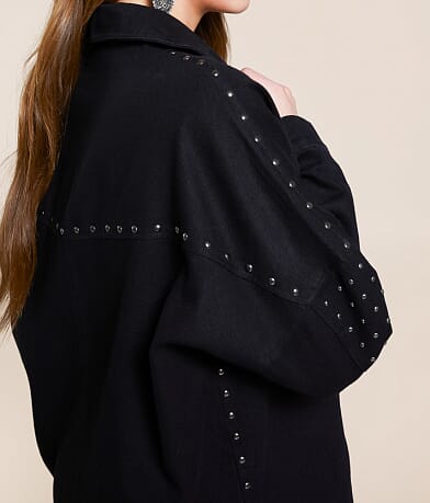 Blue B Studded Denim Jacket misc detail 1 view