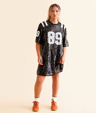 89 Sequin Varsity T-Shirt Dress thumbnail 4