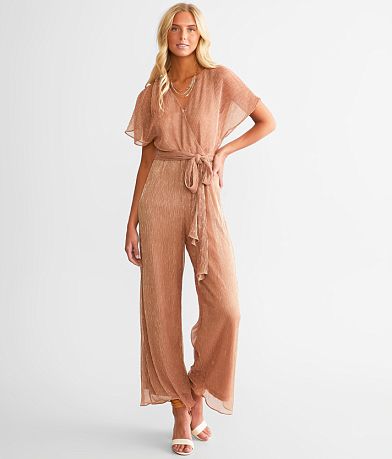 Listicle Undone Flare Denim Overalls - Women's Rompers/Jumpsuits in Light  Denim