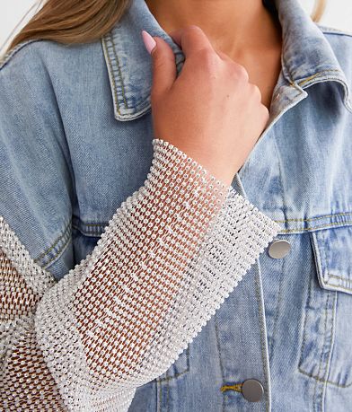 Blue B Rhinestone Denim Jacket MISC_DETAIL_1