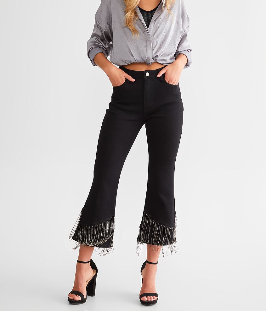 R.E.A.L. High Rise Fringe Flare Jean