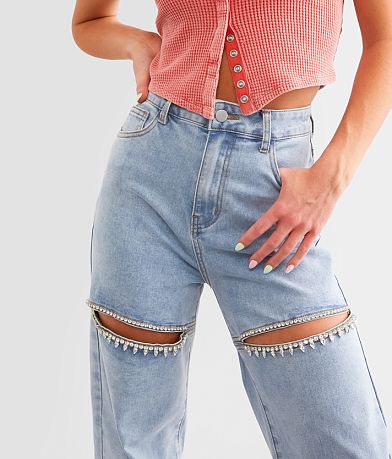 Blue B Ultra High Rise Wide Leg Rhinestone Stretch Jean MISC_DETAIL_1