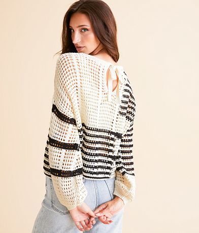 Blu Pepper Striped Sweater MISC_DETAIL_1