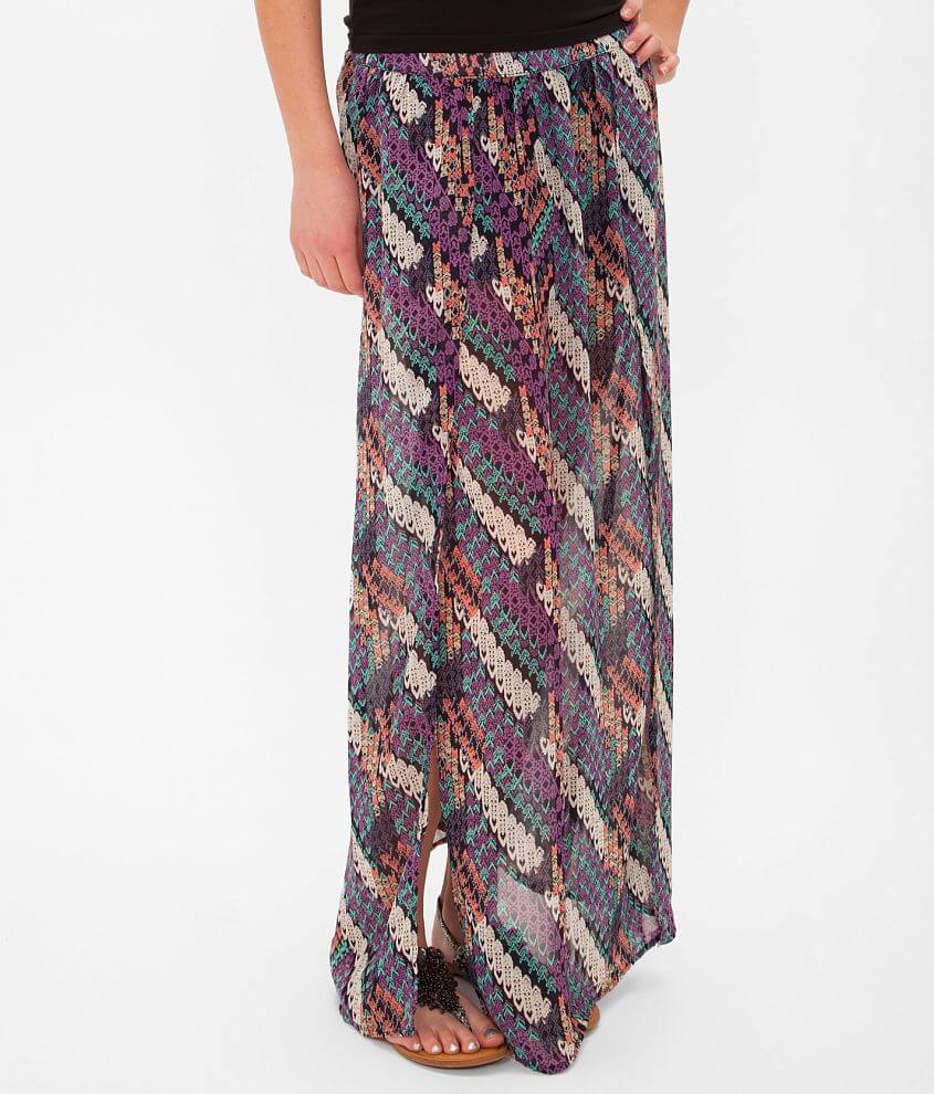 Blu Pepper Vintage Maxi Skirt front view