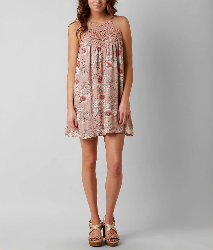 blu pepper pink floral dress Blue Disc Sequin Mini Skirt | Skirts main image 0