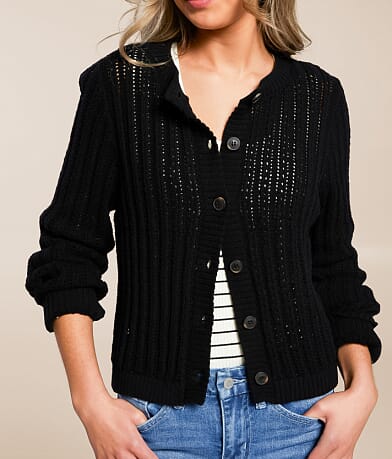 Blu Pepper Ribbed Cardigan Sweater MISC_DETAIL_1
