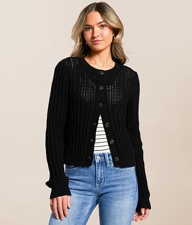 Blu Pepper Ribbed Cardigan Sweater FULL_RIGHT_SIDE
