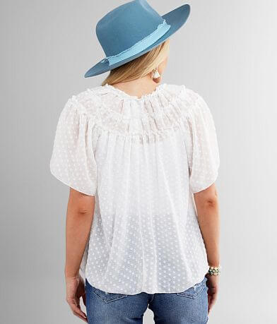 By The River Swiss Dot Top BACK