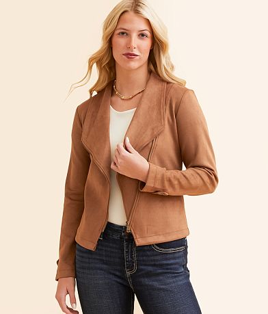 Blu Pepper Faux Suede Jacket FULL_RIGHT_SIDE
