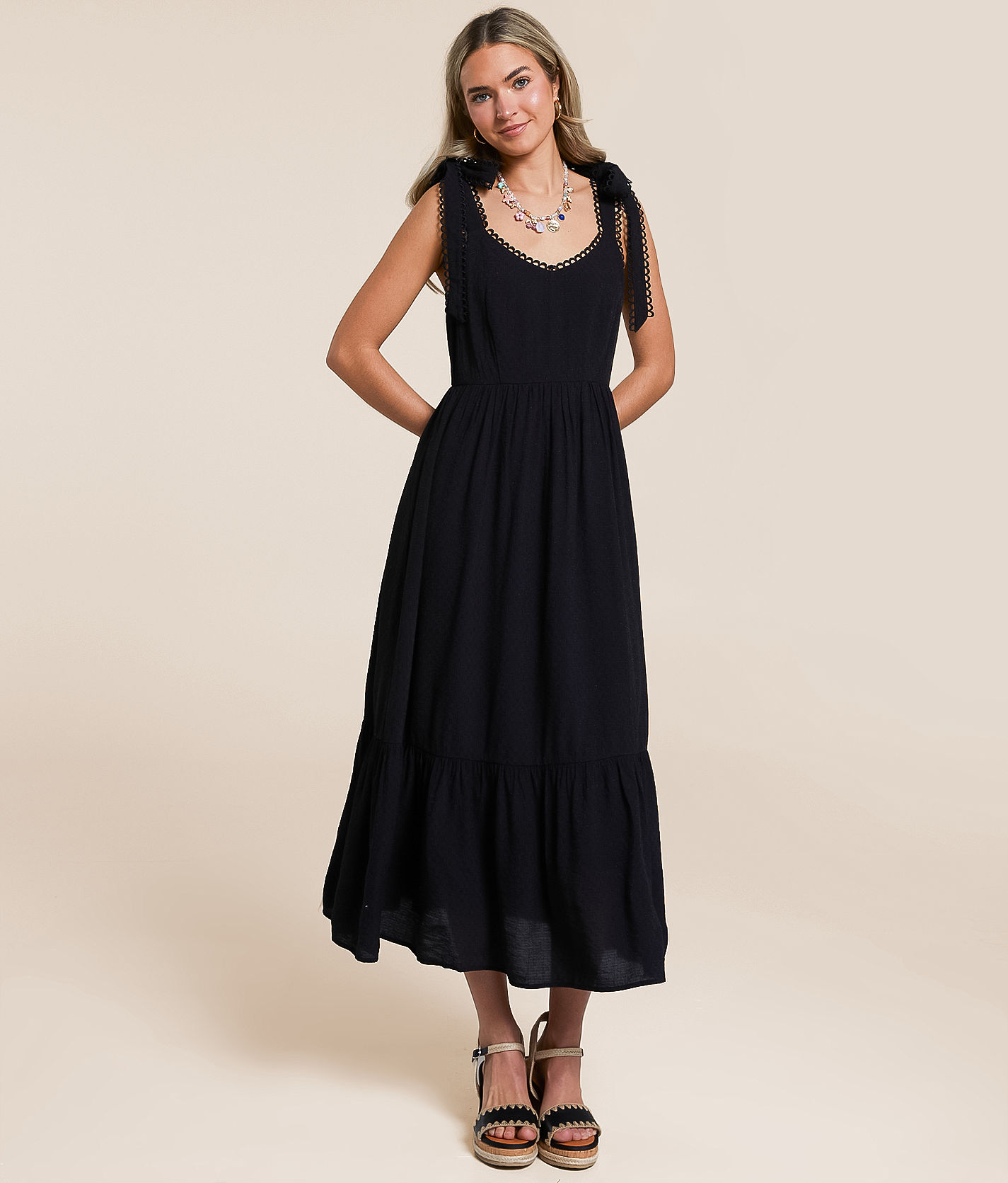 blu pepper women's cap sleeve empire waist midi dress reviews Blu Pepper Wavy Trim Empire Waist Sleeveless Midi Dress – Mosaic Clothing  Co