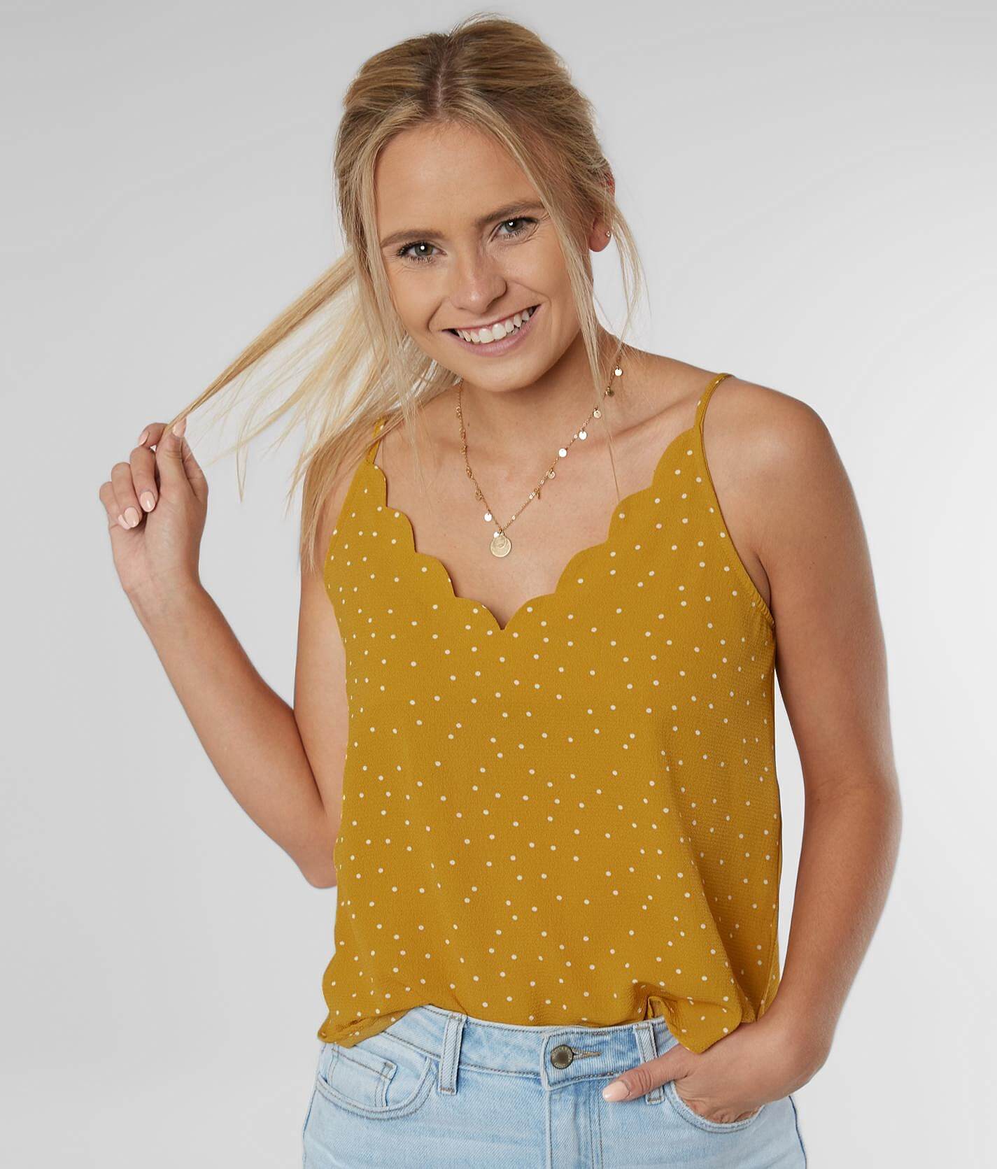 polka dot tank top