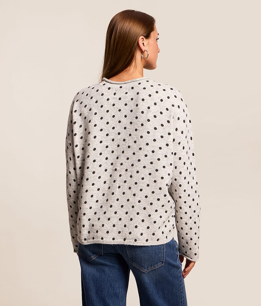 Mini Polka Dot Cardigan Sweater