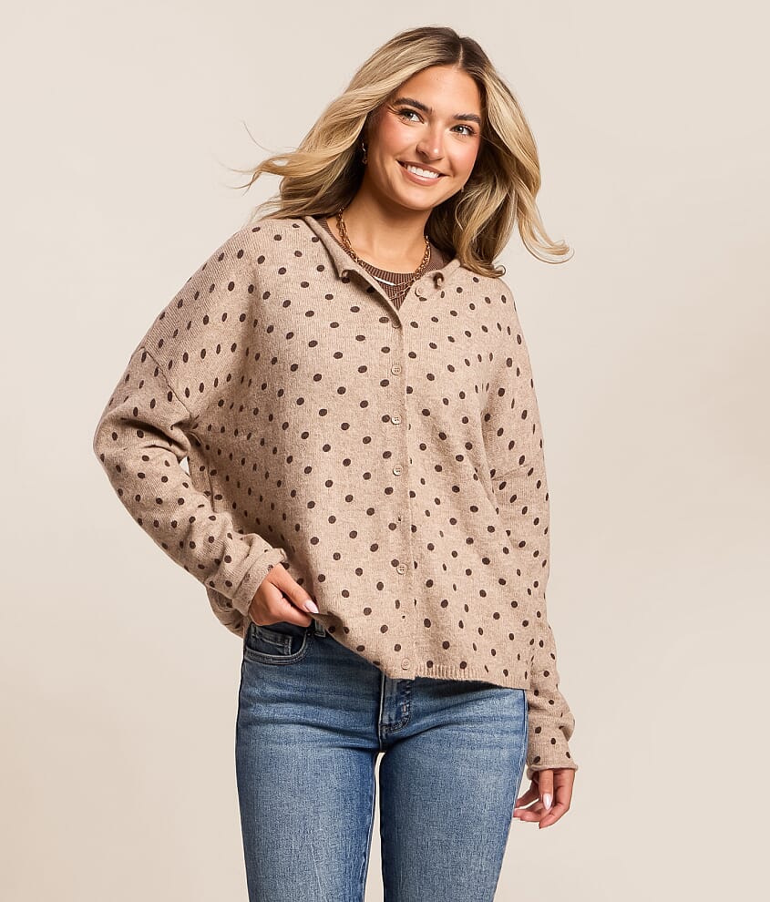Mini Polka Dot Cardigan Sweater - thumbnail 10