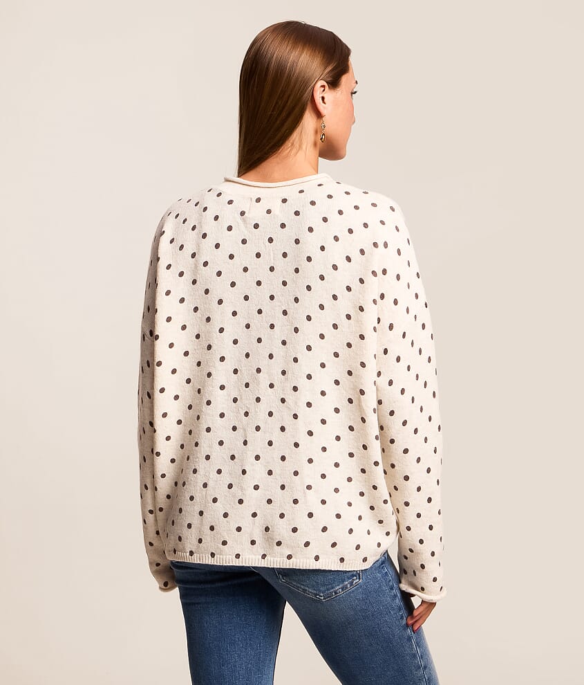 Mini Polka Dot Cardigan Sweater - thumbnail 7