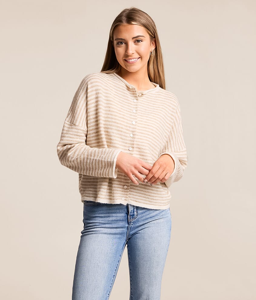 Striped Cardigan Sweater - thumbnail 6