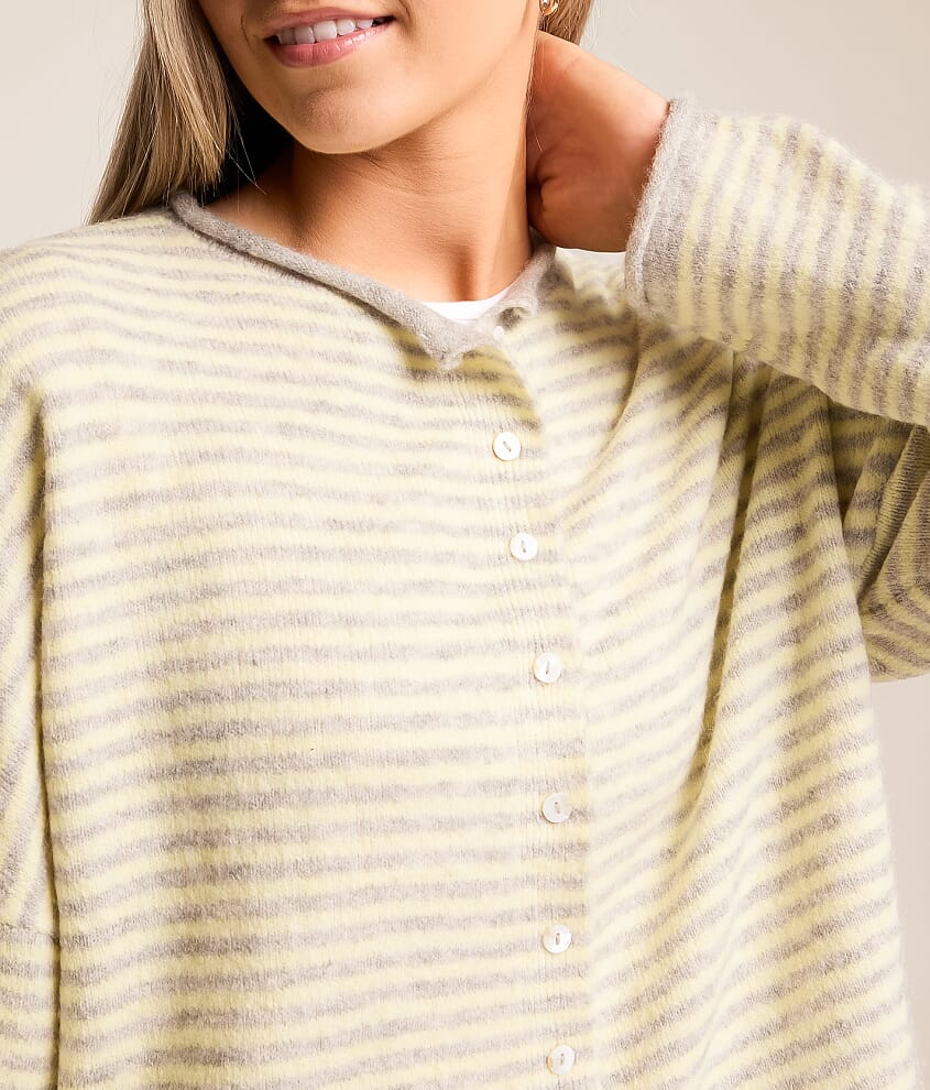 Striped Cardigan Sweater - thumbnail 4