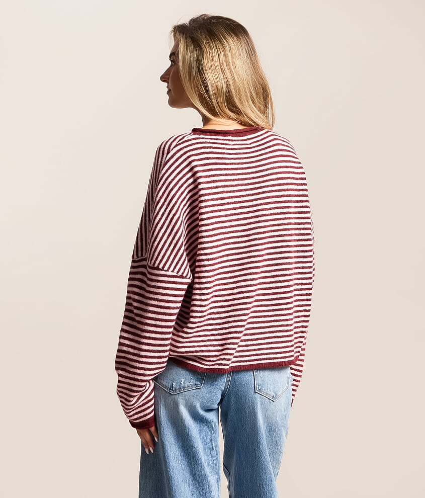 Striped Cardigan Sweater - thumbnail 3
