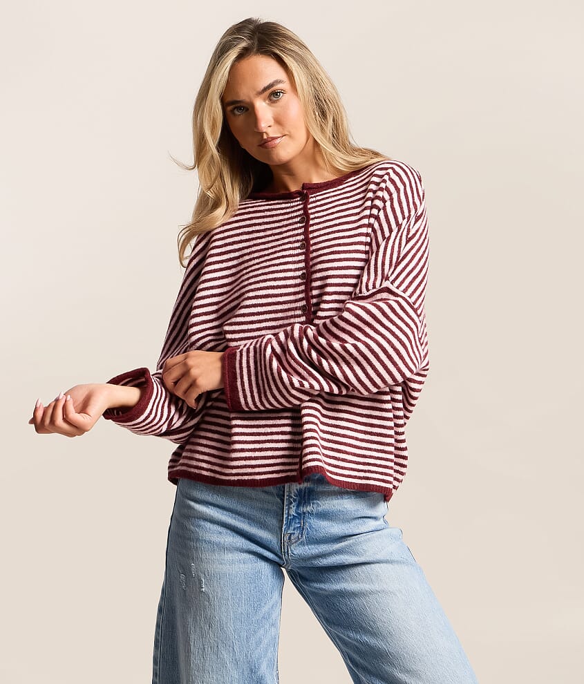 Striped Cardigan Sweater - thumbnail 2