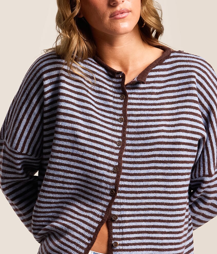 Striped Cardigan Sweater - thumbnail 8
