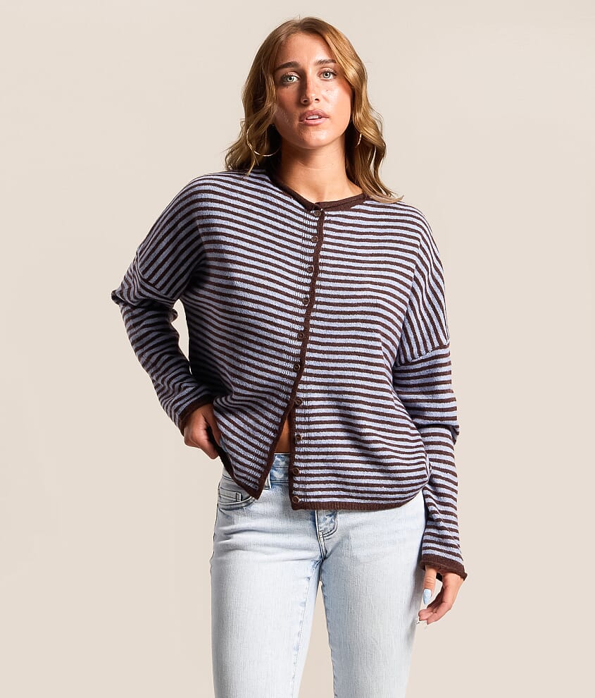Striped Cardigan Sweater - thumbnail 6