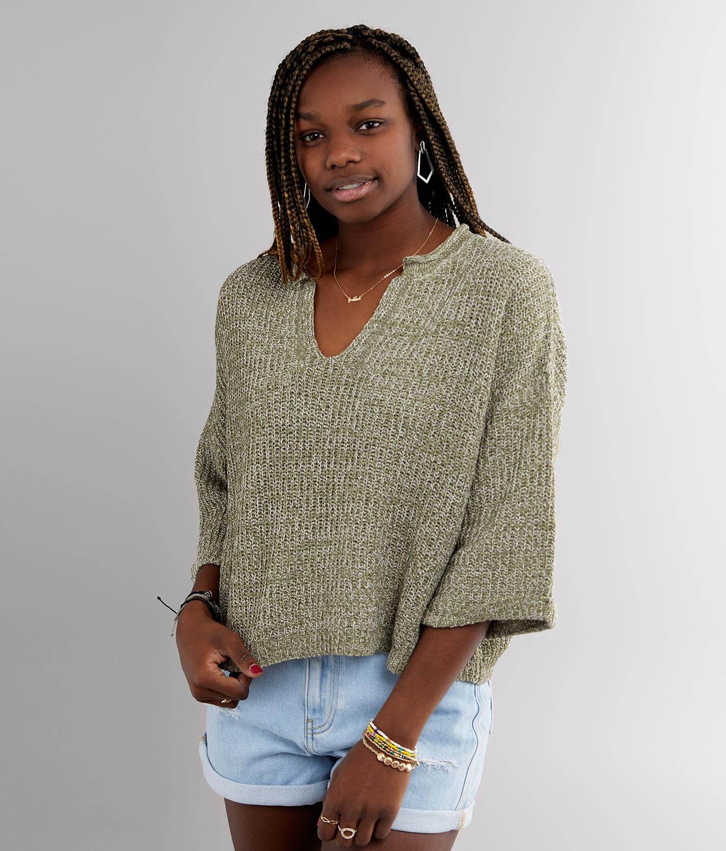 pullover crop sweater