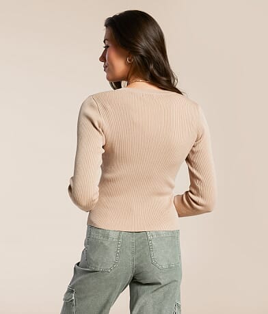The Workshop Ribbed Top back view