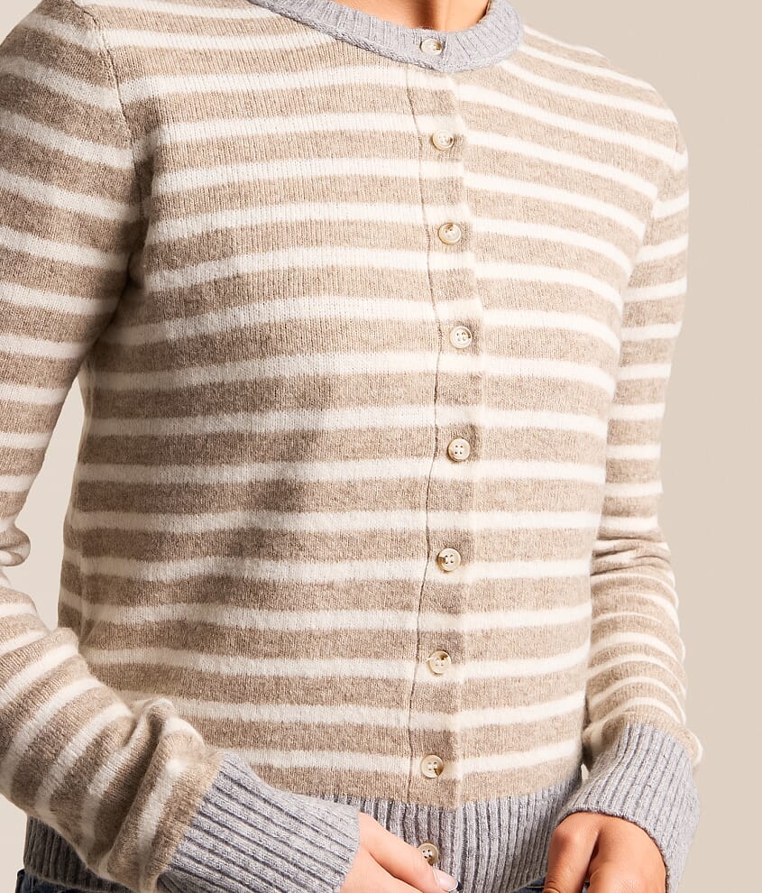 Striped Cardigan Sweater