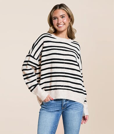 The Workshop Brushed Knit Sweater front view
