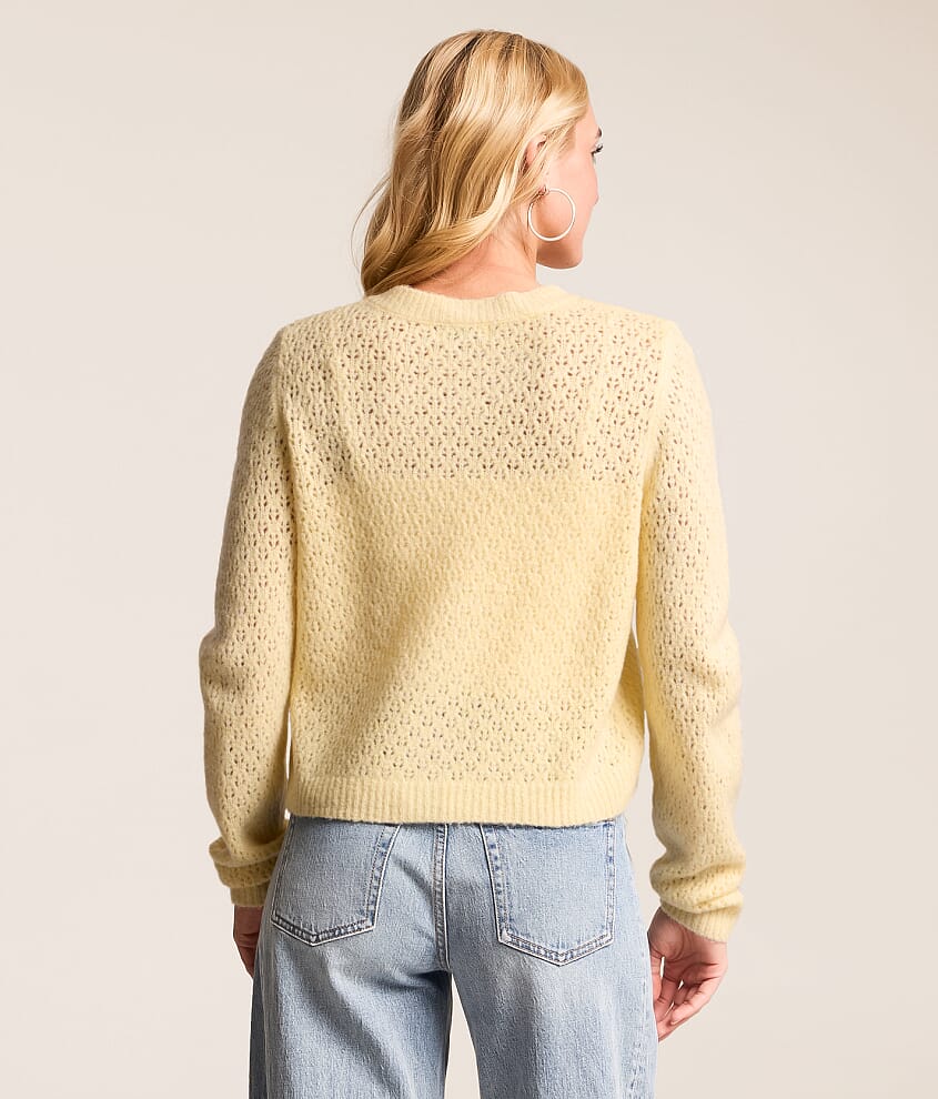 Pointelle Cardigan Sweater - thumbnail 3