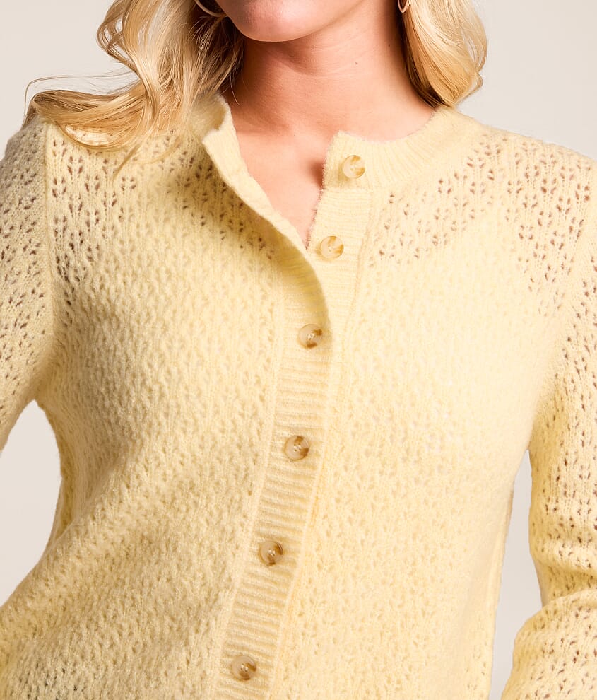 Pointelle Cardigan Sweater - thumbnail 4