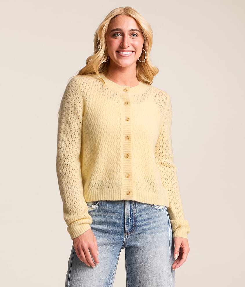 Pointelle Cardigan Sweater - thumbnail 2