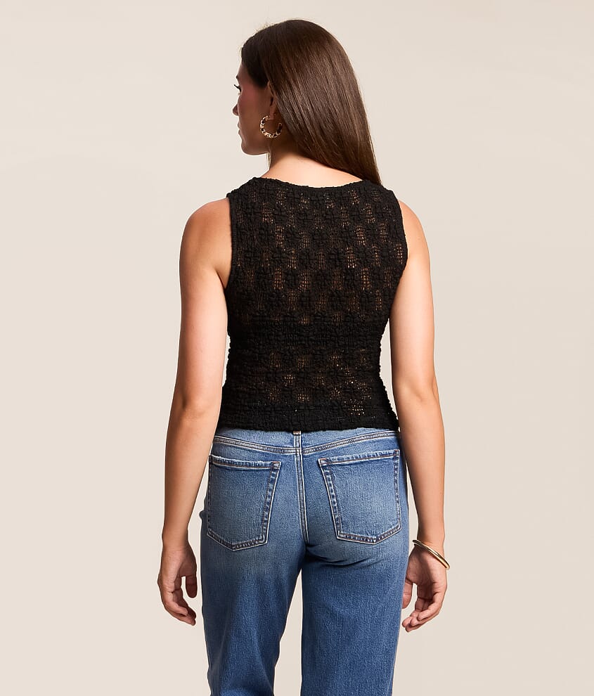 Textured Knit Tank Top