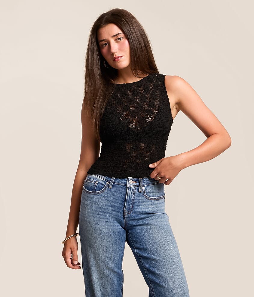 Textured Knit Tank Top