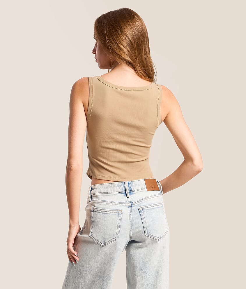 Studded Asymmetrical Tank Top - thumbnail 5