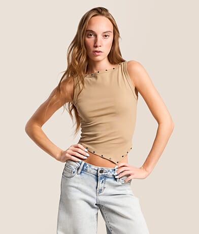 Women's High Neck Tank Tops | Buckle